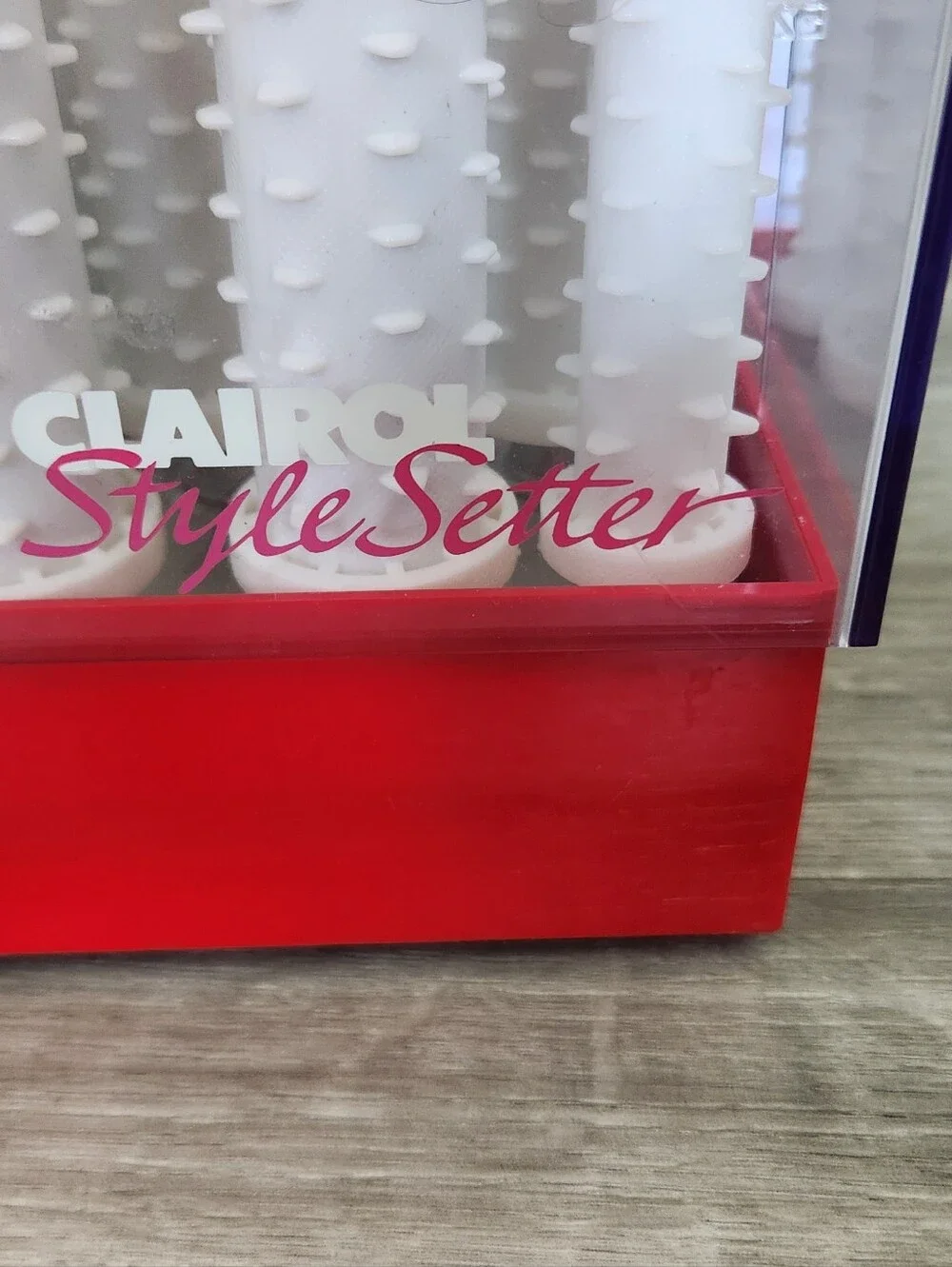 Vintage Clairol Style Setter Hot Rollers Red/white No Clips
